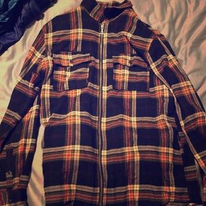 ZIP UP FOREVER 21 FLANNEL